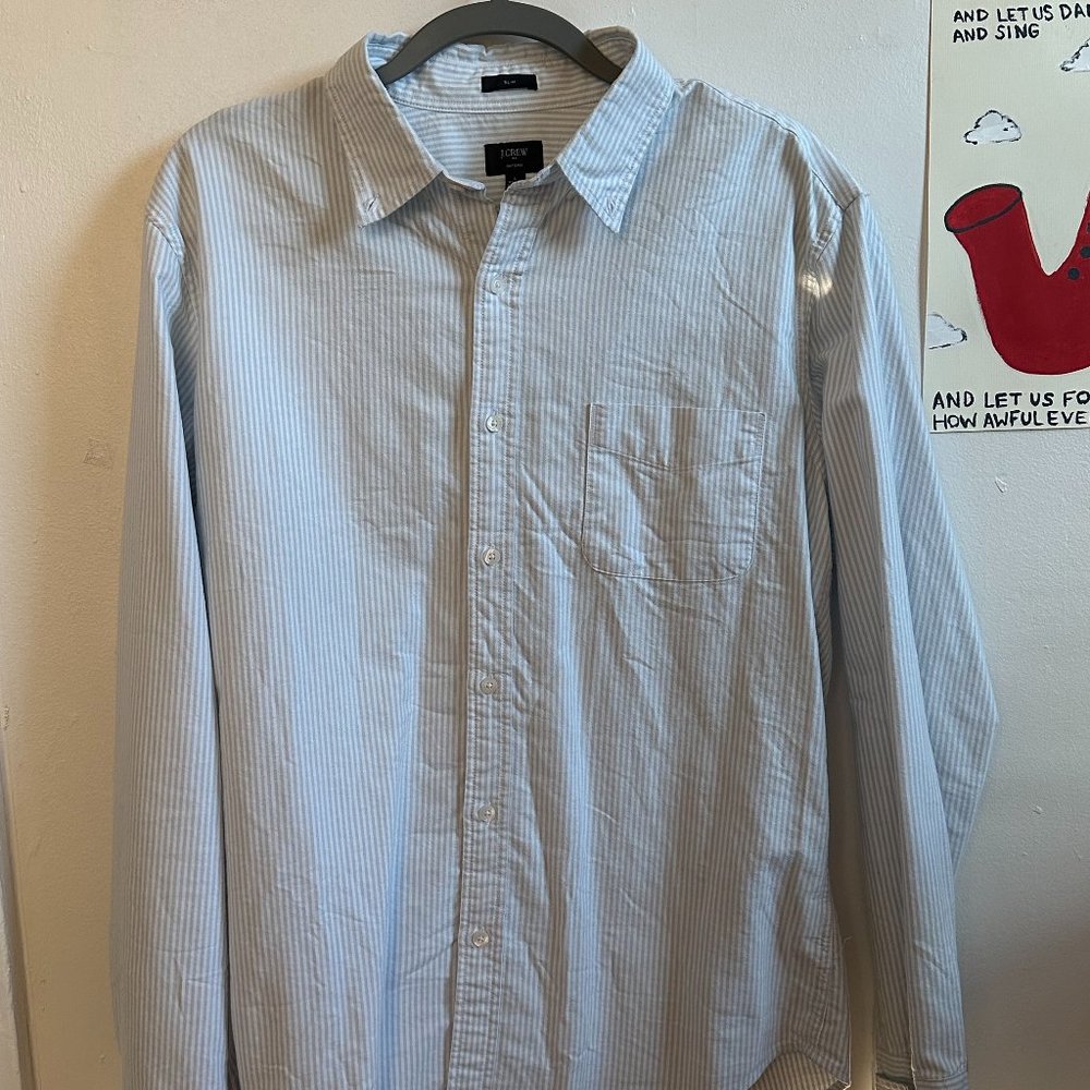 J Crew Men's Long Sleeve Dress Shirt